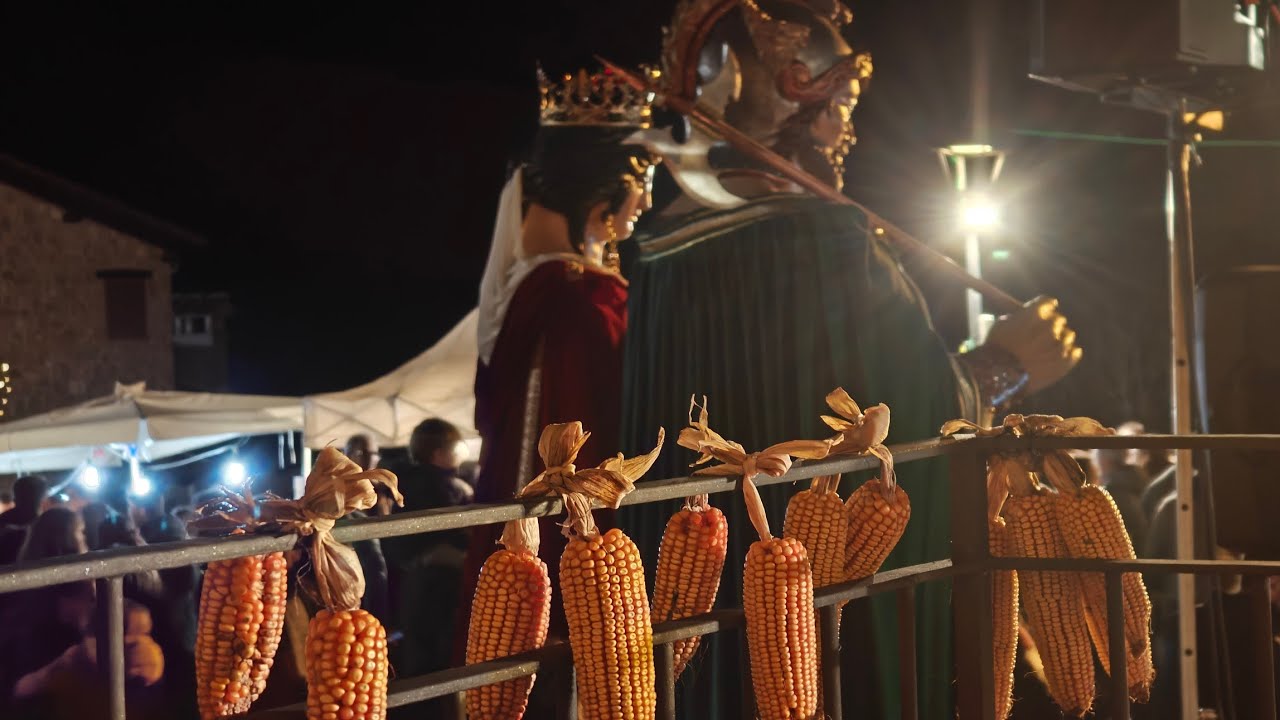 La bruixa Maigarda, el gat Nicolau i els gegants Ponç i Beatriu pugen al Mallol per Sant Nicolau de Xavier Àgueda COMPETIC