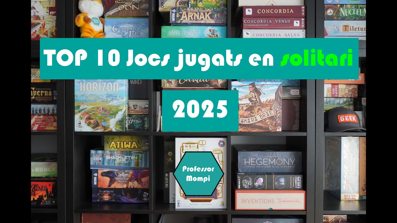 Top 10 2025 - Jocs jugats en solitari de Professor Mompi