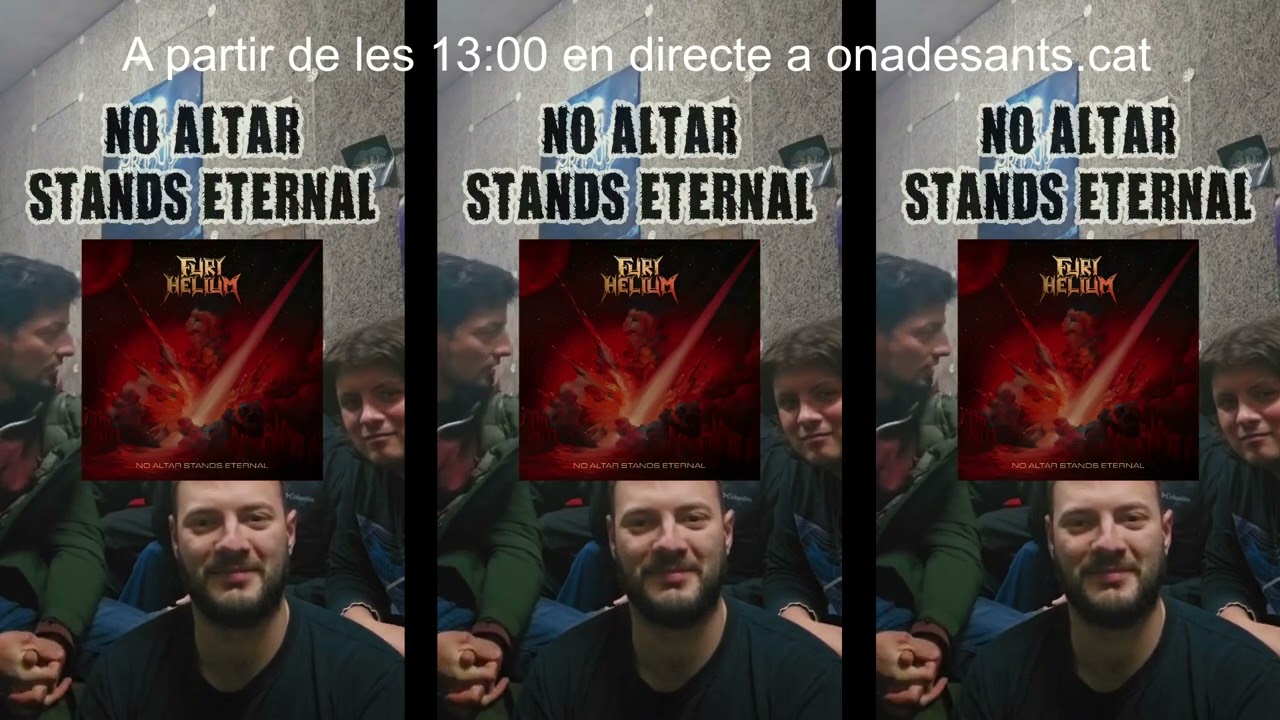 Aquest dissabte entrevista a FURI HELIUM sobre No Altar Stands Eternal de El Rock-Òdrom Ràdio