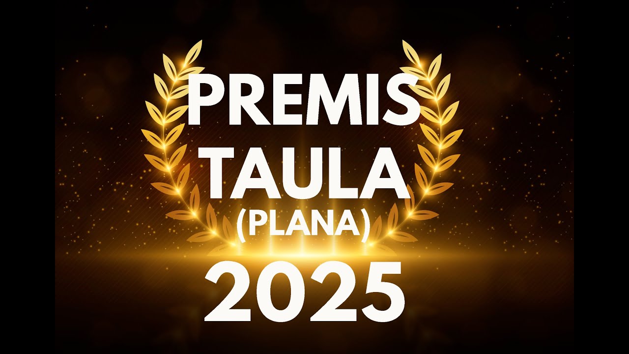 PREMIS TAULA (PLANA) 2025 . Els Òscars dels jocs de taula de La Taula Plana