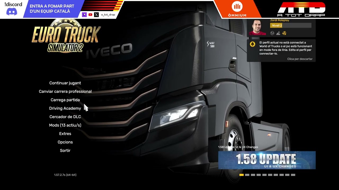 ETS2 RolePlay Realistic | ATOTDRAP !discord de A tot Drap Simulador