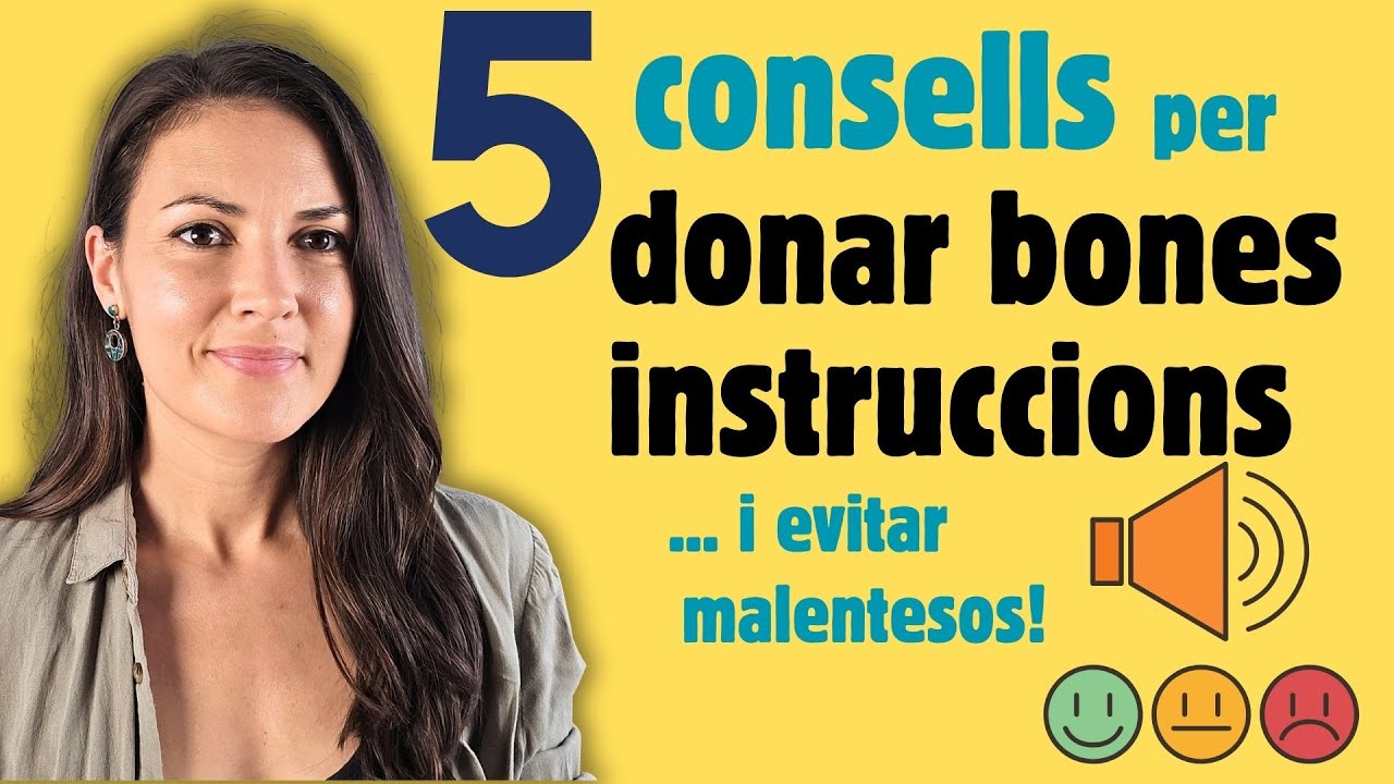 👌🏼 5 CONSELLS per donar bones INSTRUCCIONS en català i evitar malentesos! de Parlem d'escriure en català