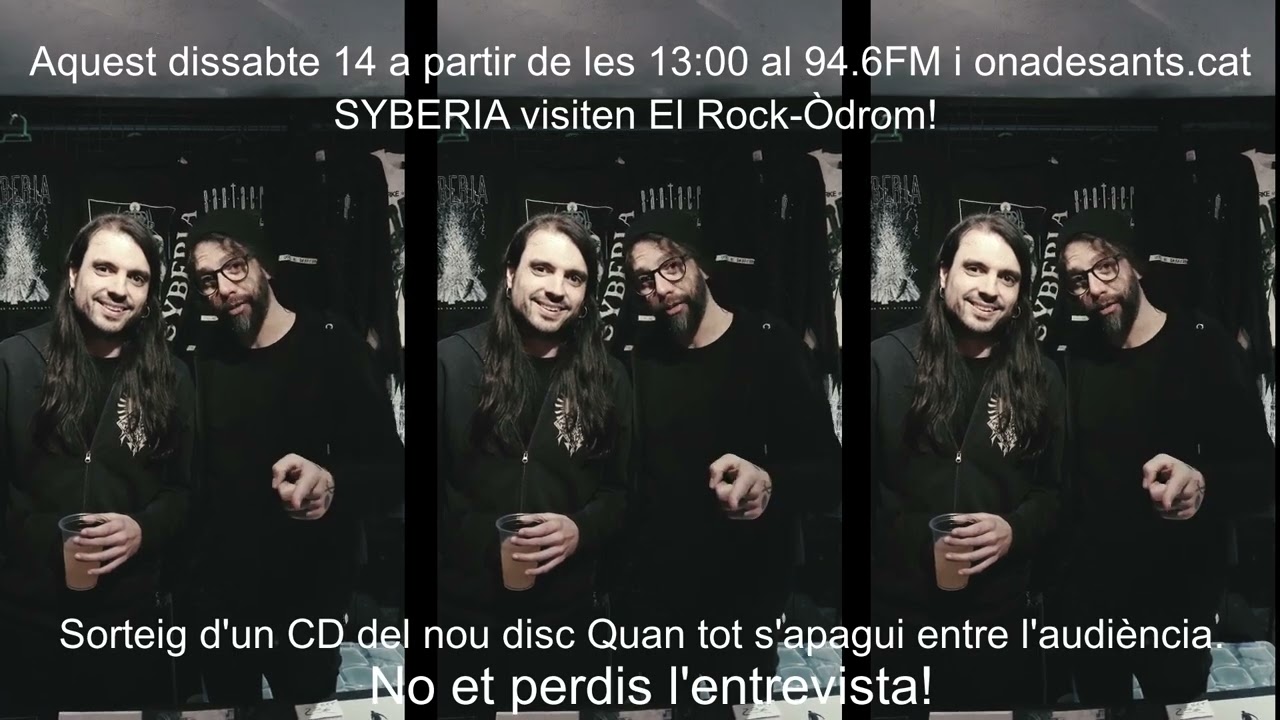SYBERIA visiten El Rock-Òdrom per parlar de Quan tot s'apagui | Dissabte 14/2 de El Rock-Òdrom Ràdio