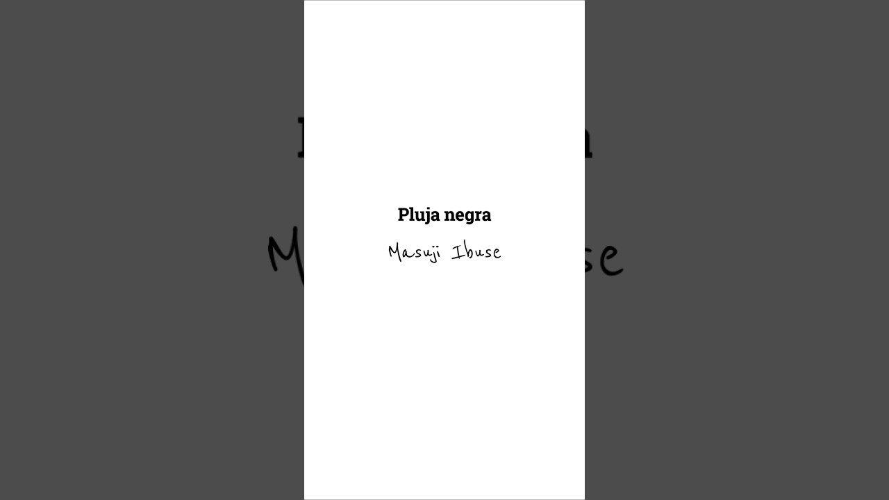 Pluja negra, de Masuji Ibuse. Publicat en català a Flâneur. de Els Book Hunters