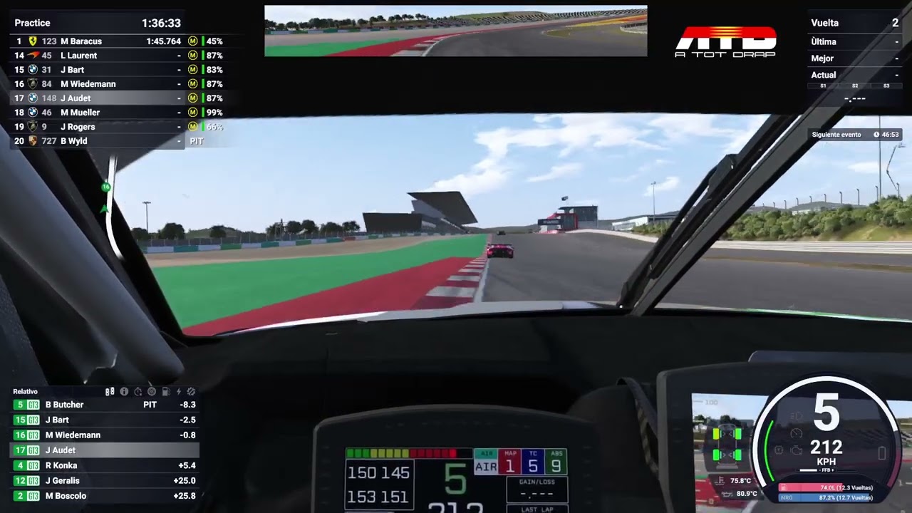 LMU GT3 SPRINT CUP Season 9: Week 2 - Portimao | ATOTDRAP !discord de A tot Drap Simulador