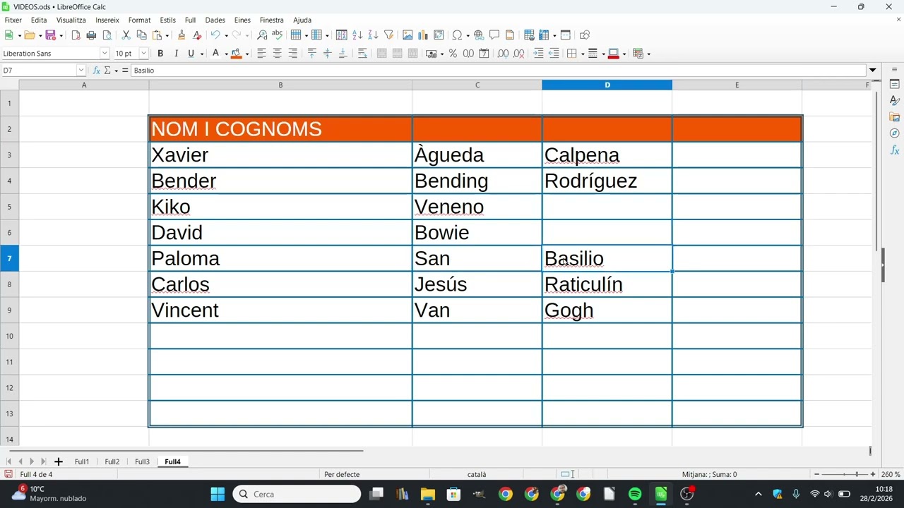 Como dividir text a cel·les amb Libreoffice Calc de Xavier Àgueda COMPETIC