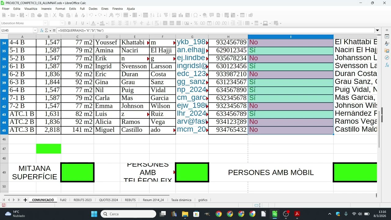 Formats condicionals i suma de quotes al projecte de COMPETIC 3 C6 del curs 24-25 (3) de Xavier Àgueda COMPETIC