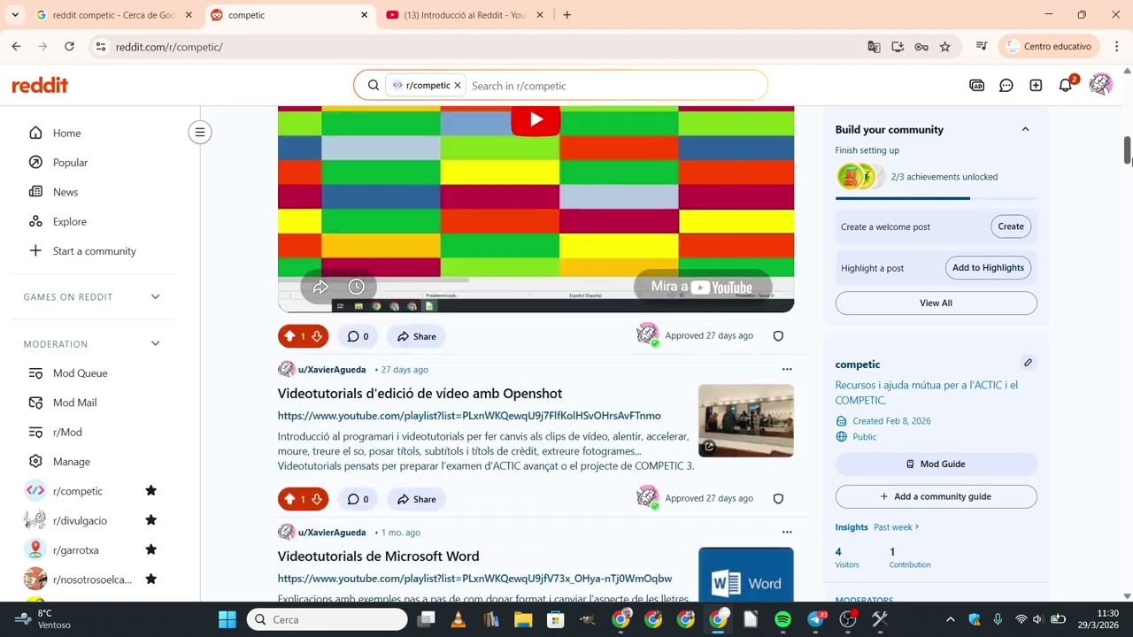 Presentació del Reddit de COMPETIC / ACTIC de Xavier Àgueda COMPETIC