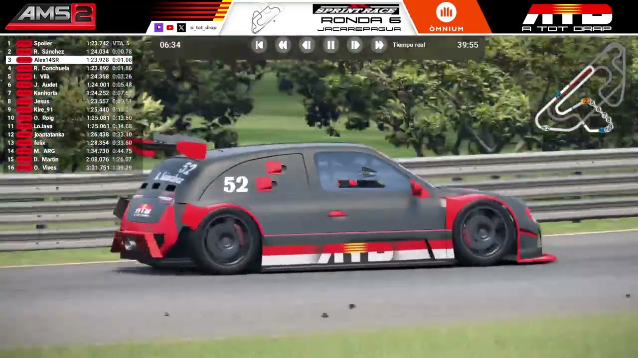 Retransmissió SprintRace ATD - Ronda 6 | ATOTDRAP !discord de A tot Drap Simulador