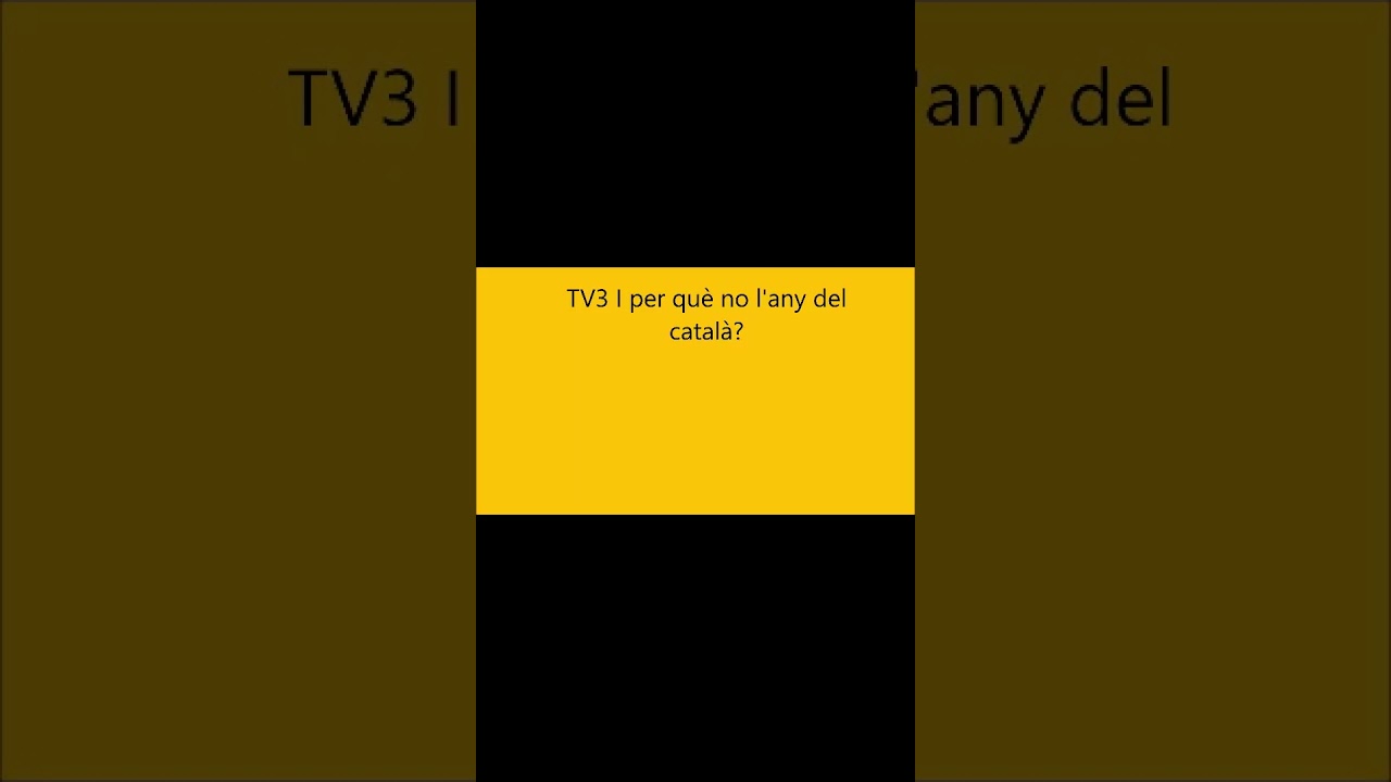 [HUMOR] Petita conversa entre TV3 i 3Cat sobre la setmana del català. de Emilio López