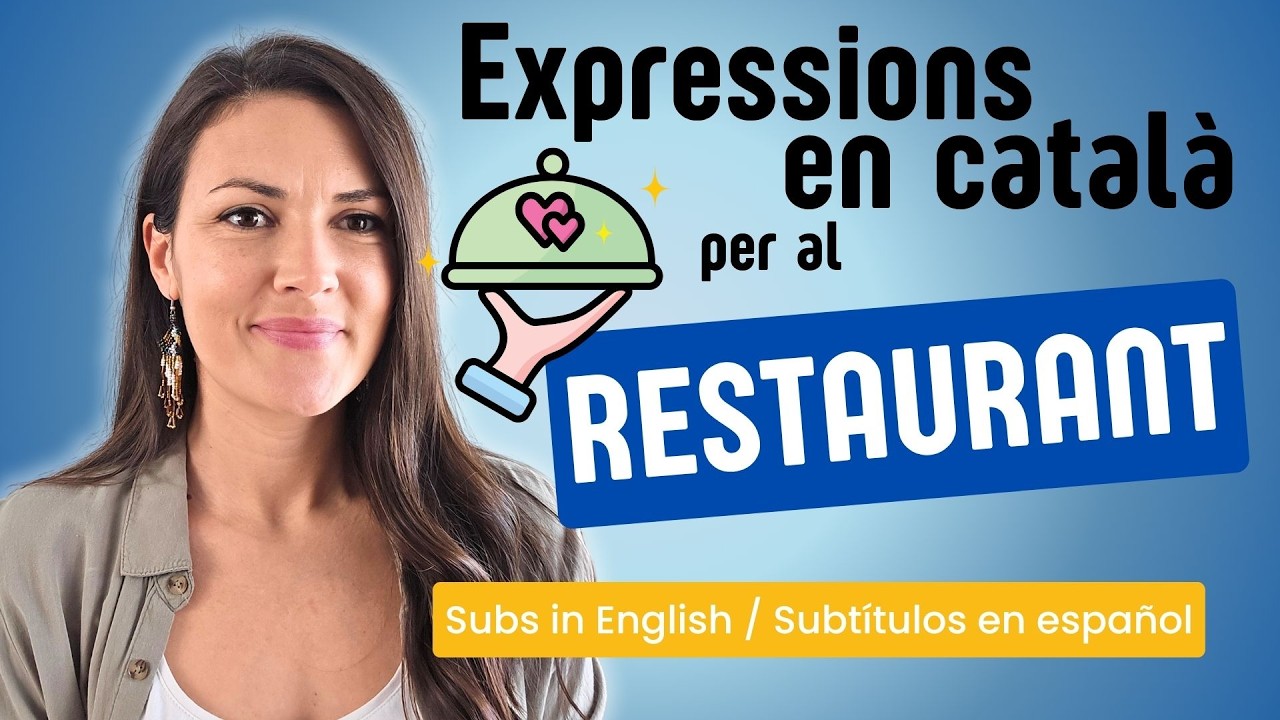 🍽️ Com comunicar-te al RESTAURANT en català | Català des de zero de Parlem d'escriure en català