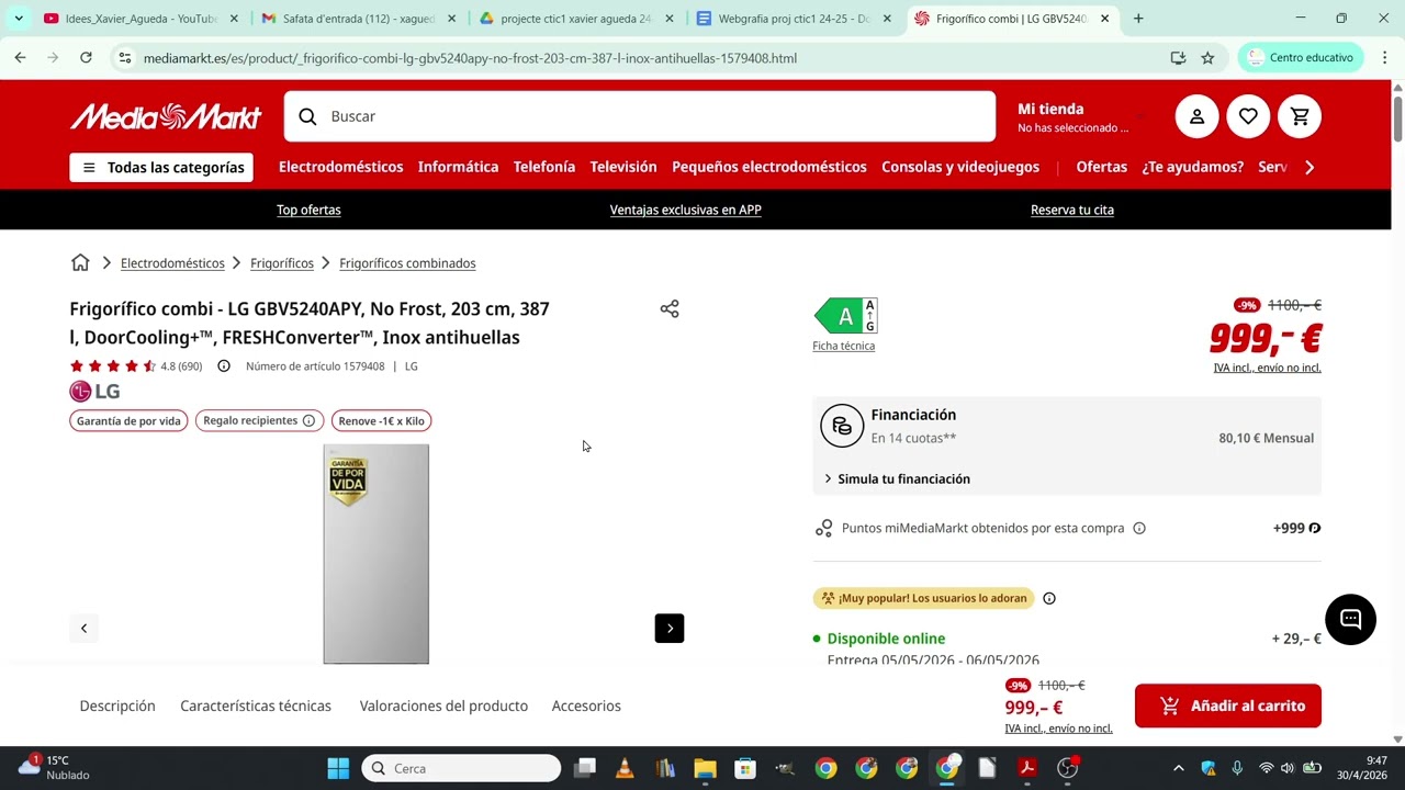 Cerquem preus i descarreguem imatges per al projecte de COMPETIC 1 del curs 24-25 (tasca 2) de Xavier Àgueda COMPETIC