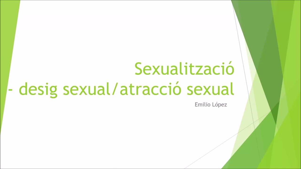 REFLEXIONS - SEXUALITZACIÓ, DESIG SEXUAL/ATRACCIÓ SEXUAL, MADURESA SEXUAL, PLATAFORMES D'STREAMING de Emilio López