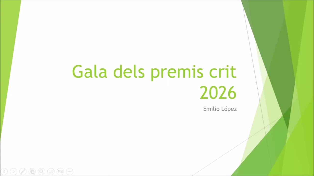 REFLEXIONS - GALA DELS PREMIS CRIT 2026 (2a EDICIÓ) de Emilio López