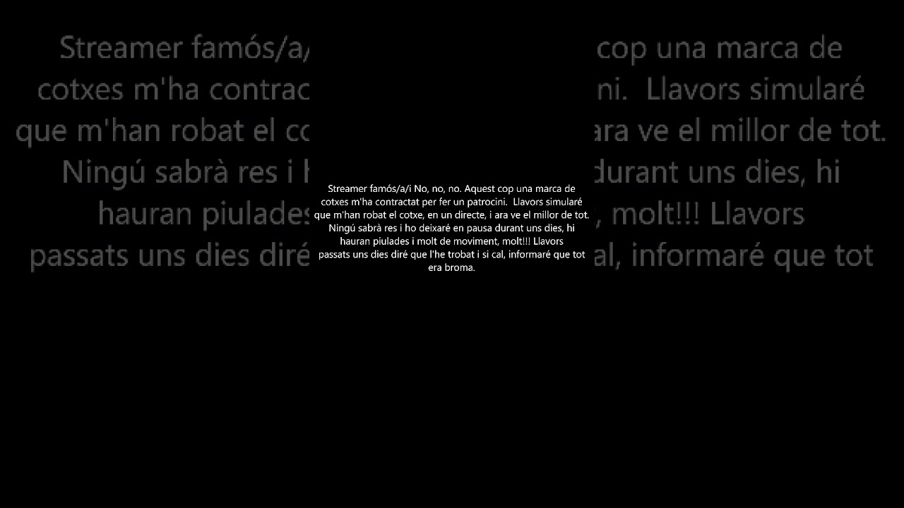 [HUMOR] Consciència i Streamer famós/a/i - II de Emilio López