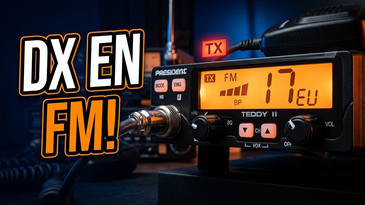 DX en Vigo! Prova de la President Teddy II en FM | Banda Ciutadana 27 MHz de EA3HSL Jordi