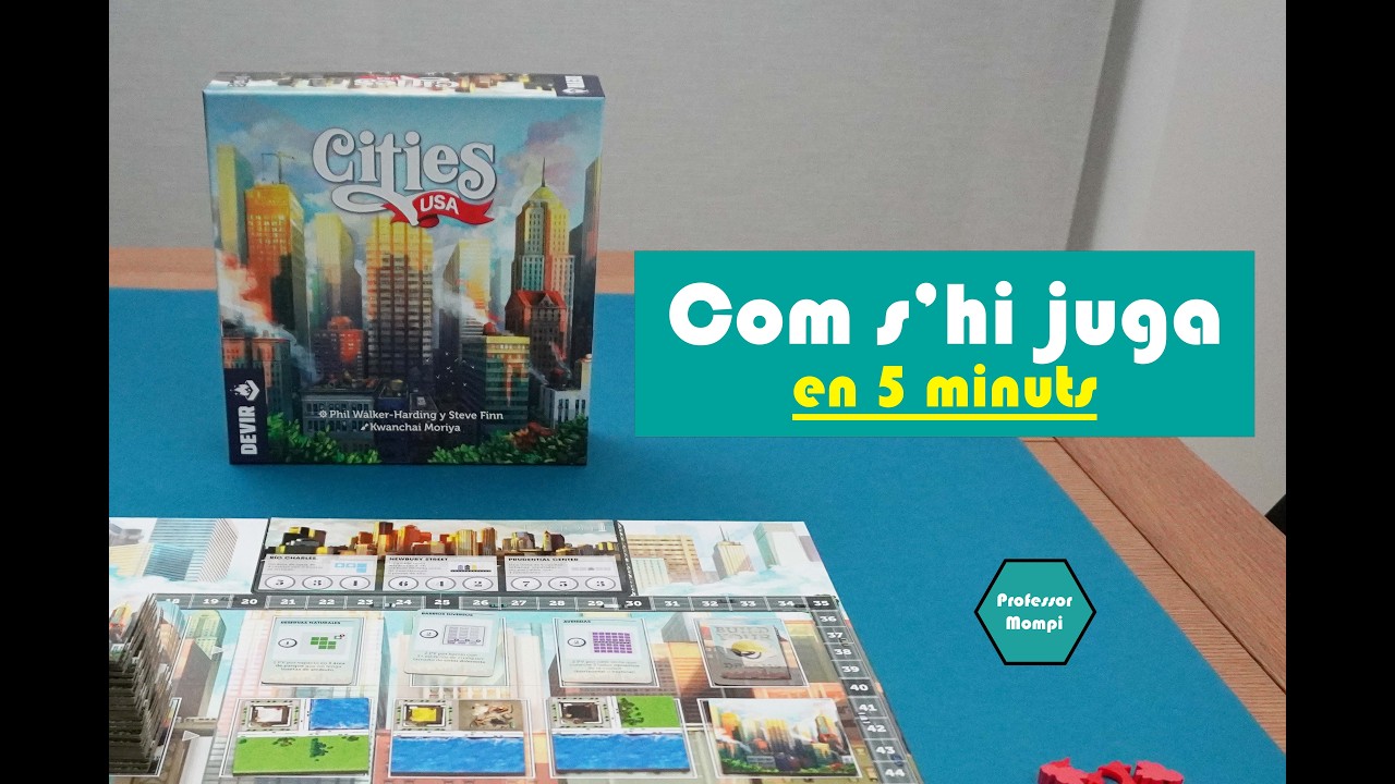 CITIES USA - Joc de taula - Tutorial de Professor Mompi