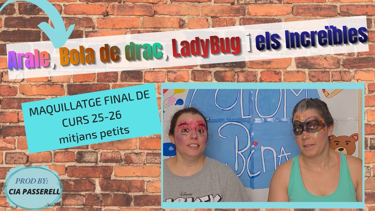1 Base de Maquillatge, 4 Personatges! 🎨 (Arale, Bola de Drac, Ladybug i Els Increïbles) de LA COLOMBINA BCN