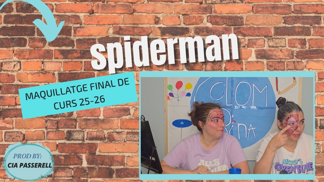 Maquilla't d’Spiderman en 2 minuts! 🕸️🎨 Tutorial Fàcil i Ràpid per a nens i nenes! de LA COLOMBINA BCN