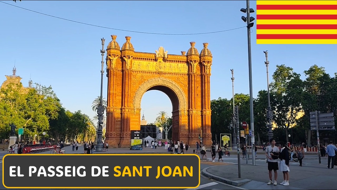 PASSEJADA en CATALÀ per BARCELONA: el Passeig de Sant Joan - (Subtítols: cat) de Català al Natural