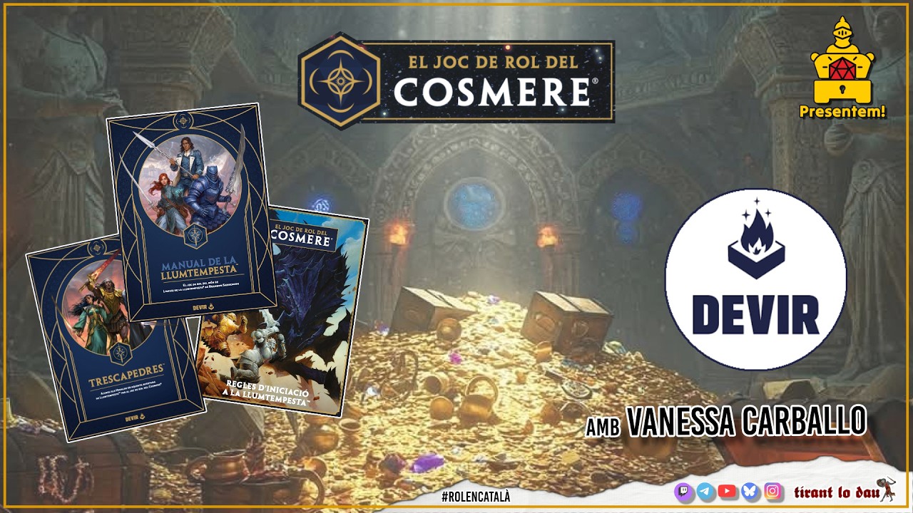 Presentem el joc de rol del Cosmere de Devir amb Vanessa Carballo de Tirant lo dau