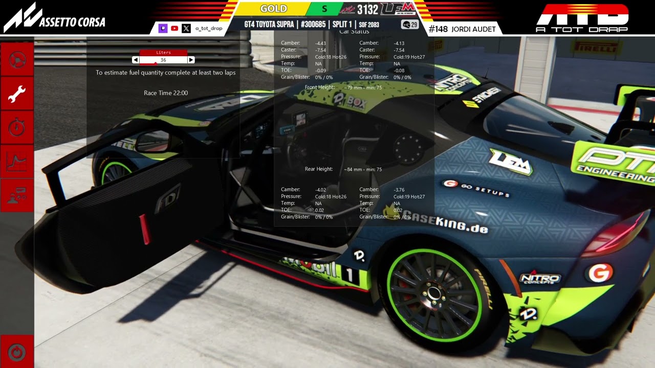LFM - Toyota GT4 | ATOTDRAP !discord de A tot Drap Simulador