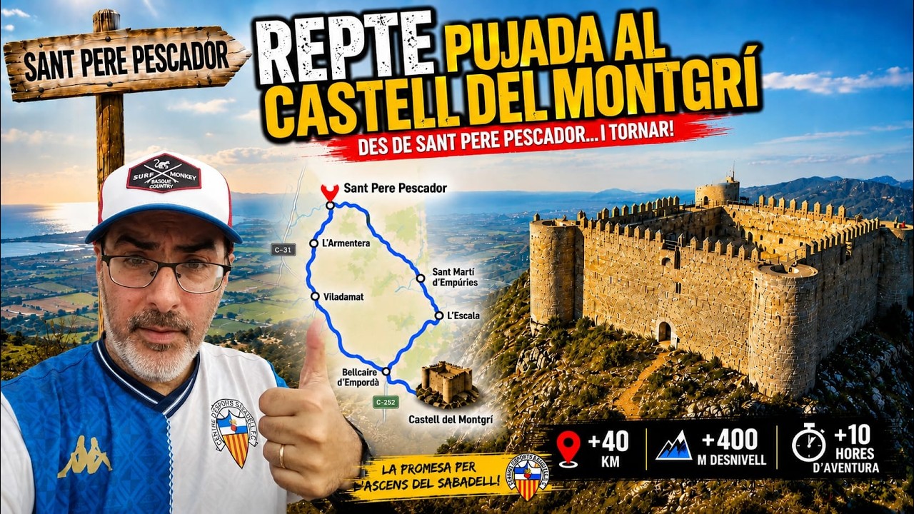 REPTE! Pujada al Castell del Montgrí... des de Sant Pere Pescador! | Família Caricú de Família Caricú