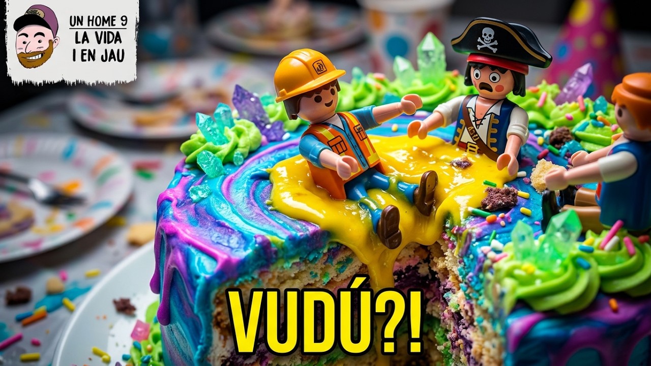 "M'AVORTARIES?" 😱 El pastís d'aniversari en família + VUDÚ PLAYMÒBIL🎂1174 #unhome9 de JauTV