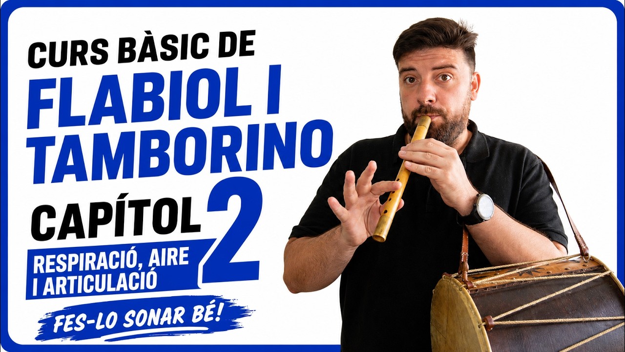 🪈 FLABIOL 02 | curs bàsic de Flabiol i Tamborino [CURS ONLINE 🌐 de Aula de Gralla CAT