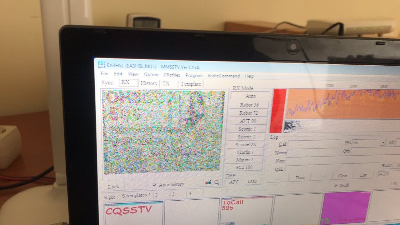 TEST SSTV RX: Descodificant imatges en directe de EA3HSL Jordi