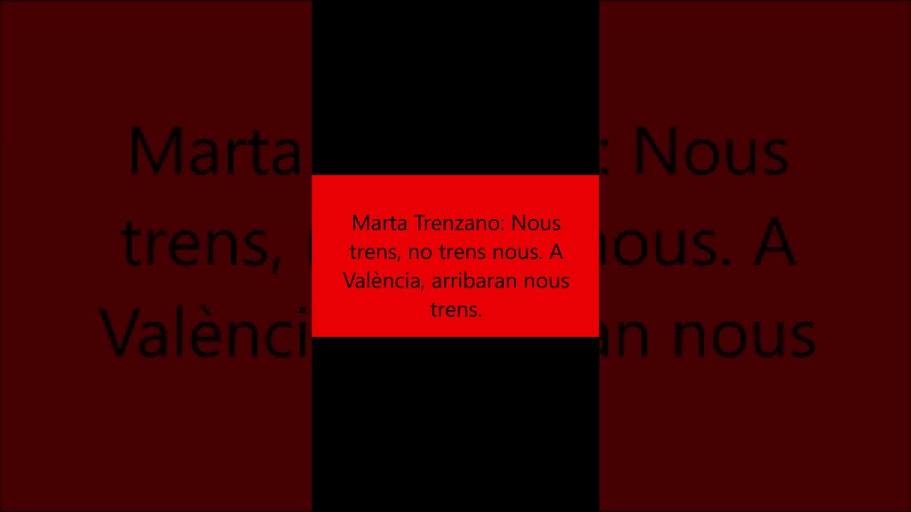 [HUMOR] Marta Trenzano la defensora dels trens del seu estimat PSOE de Emilio López