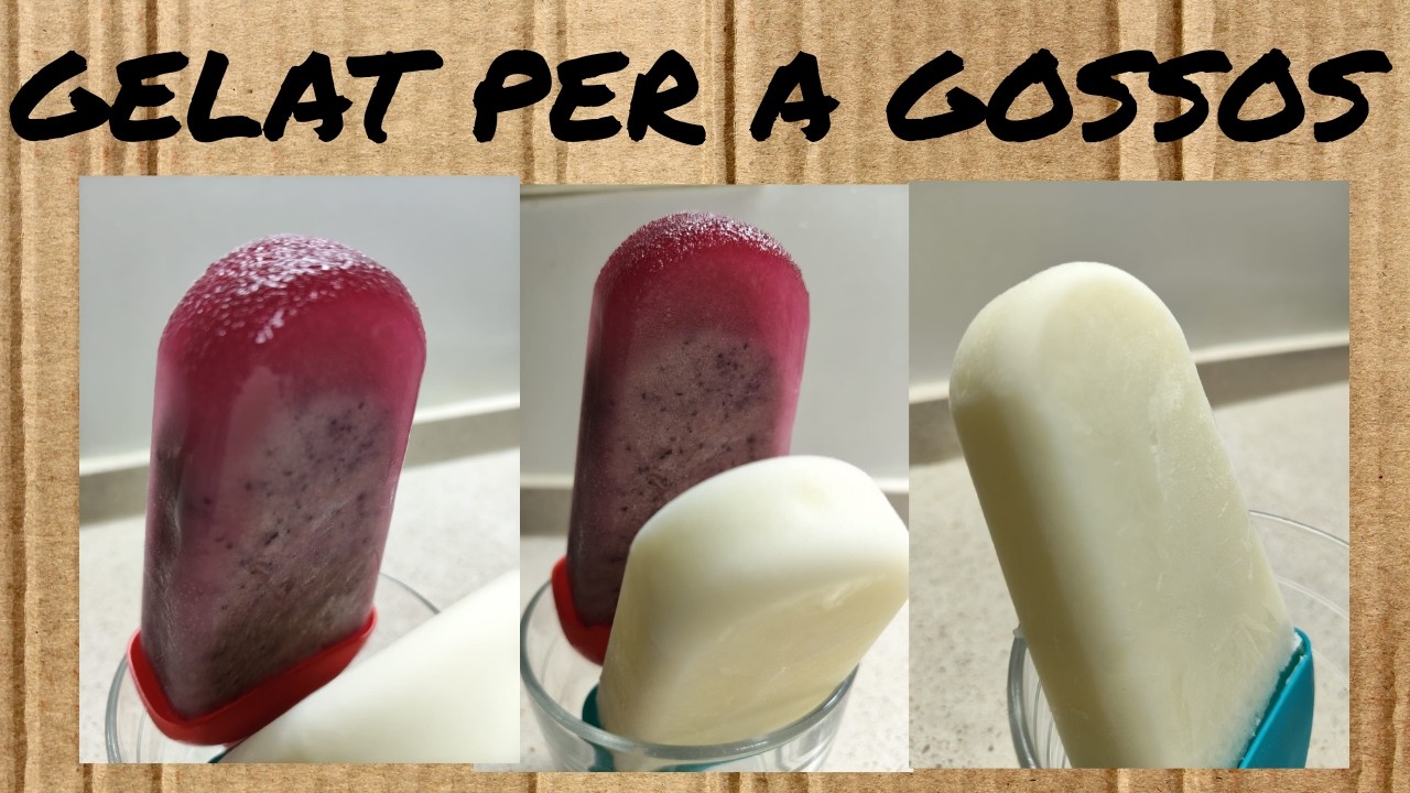 GELAT per a GOSSOS - recepta FÀCIL - POCS INGREDIENTS - gelat CASOLÀ - dolços en CATALÀ de Dolça Terra