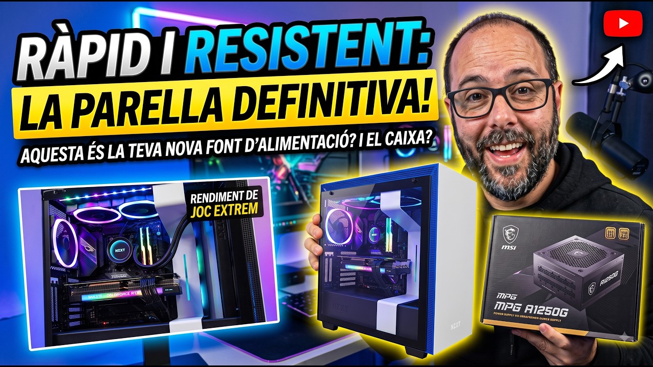 Muntatge de caixa NZXT H7 Flow i font d'alimentació MPGA1250GS de ElViFe