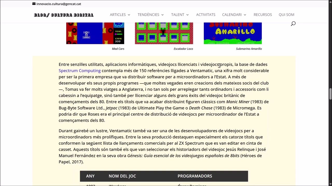 LLEGEIXO EN CATALÀ - LECTURA 65 - Albert «García» López - Història del videojoc a Catalunya - 3 de Emilio López LLEGEIXO EN CATALÀ - LECTURA 65 - Albert «García» López - Història del videojoc a Catalunya - 3 de Emilio López