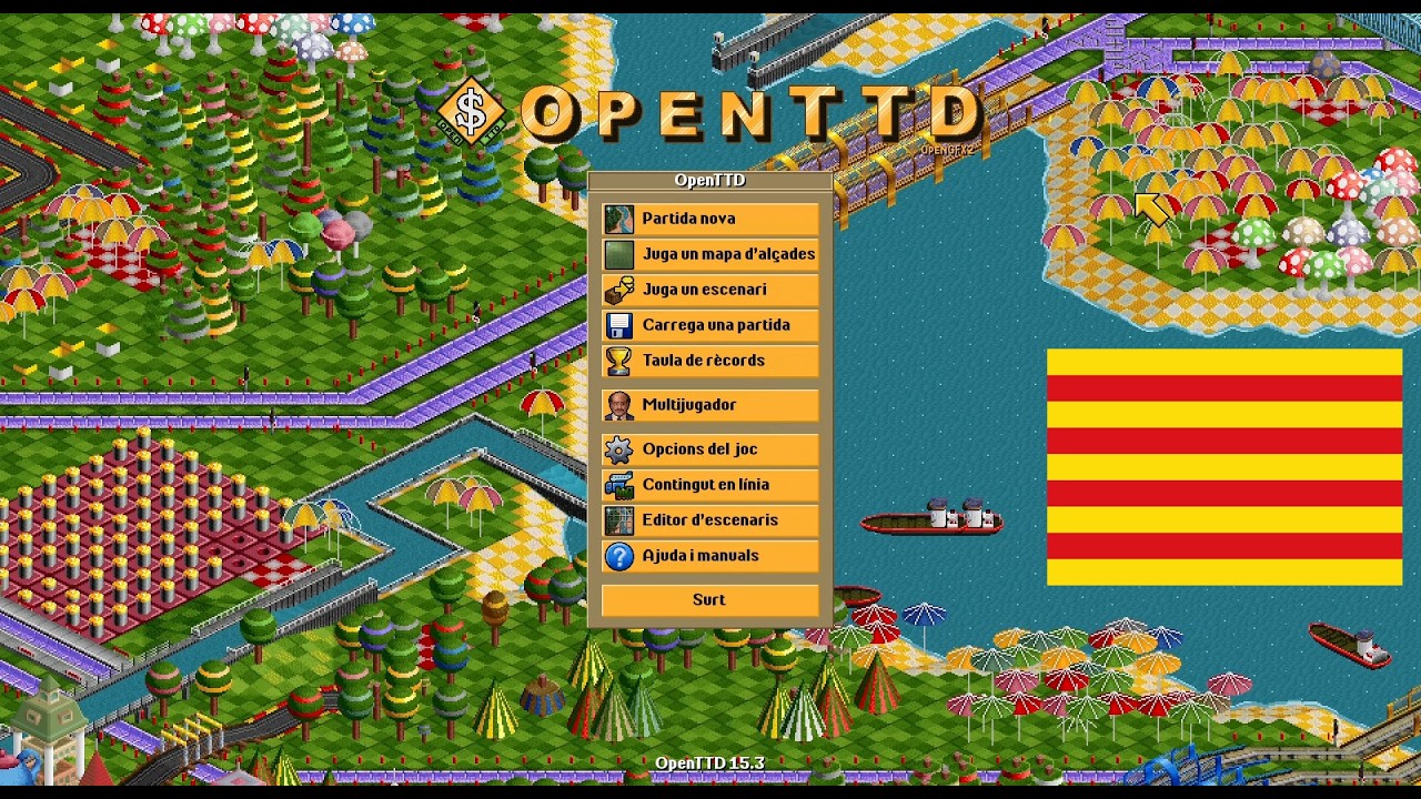 Enceto OpenTTD un Remake de Transport Tycoon Deluxe. Gratuït, versió estable abril 2026. de Emilio López