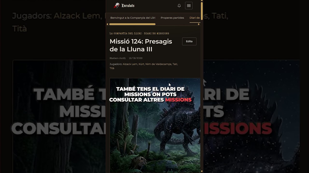 Juga a ROL amb nosaltres a Enrolats.cat! NOVA WEB #pathfinder #podcast #rolencatalà de Enrolats Juga a ROL amb nosaltres a Enrolats.cat! NOVA WEB #pathfinder #podcast #rolencatalà de Enrolats