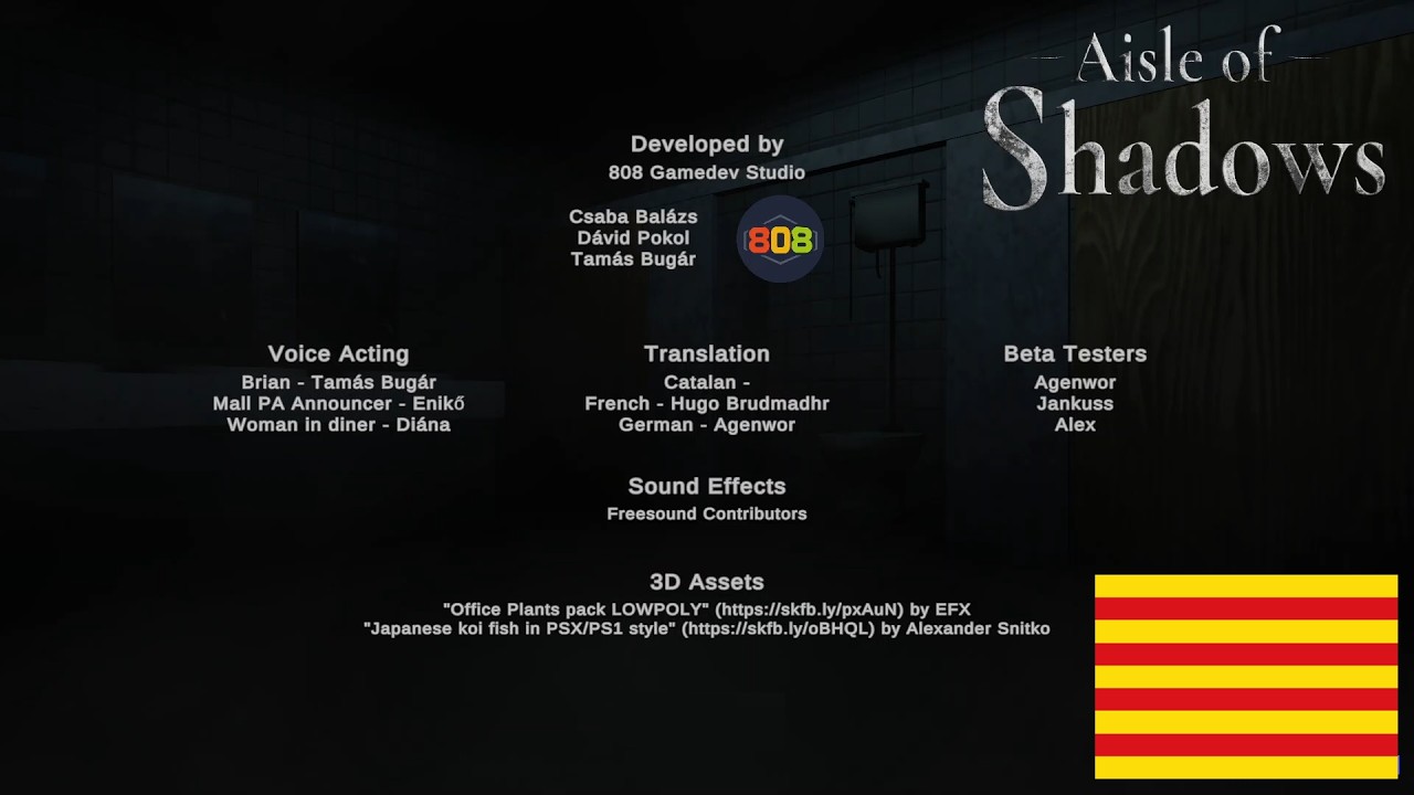 Enceto demo Aisle of shadows de Csaba Balázs Dávid Pokoli i Tamás Bugár. Lavabos? de Emilio López