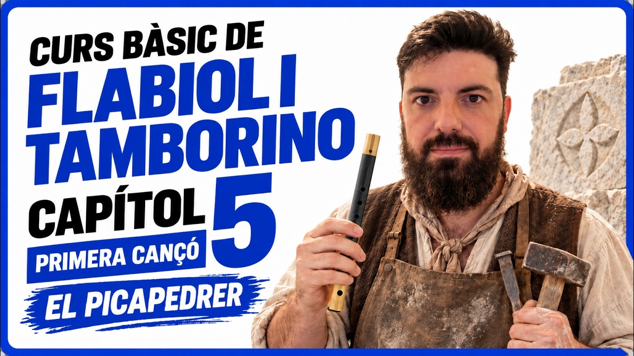 🎵 Aprèn la teva PRIMERA CANÇÓ amb el FLABIOL! | El Picapedrer 🪨 de Aula de Gralla CAT