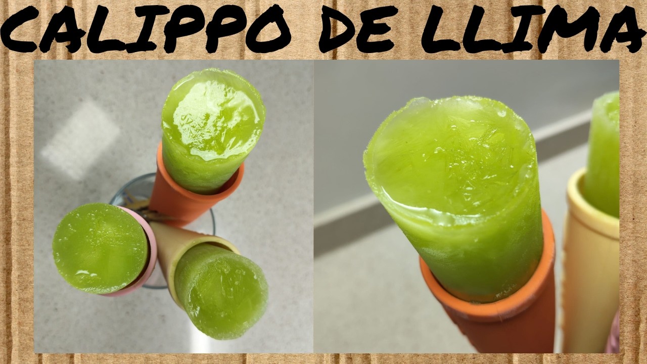 CALIPPO de LLIMA i LLIMONA - recepta FÀCIL - gelats CASOLANS - DOLÇOS en CATALÀ de Dolça Terra