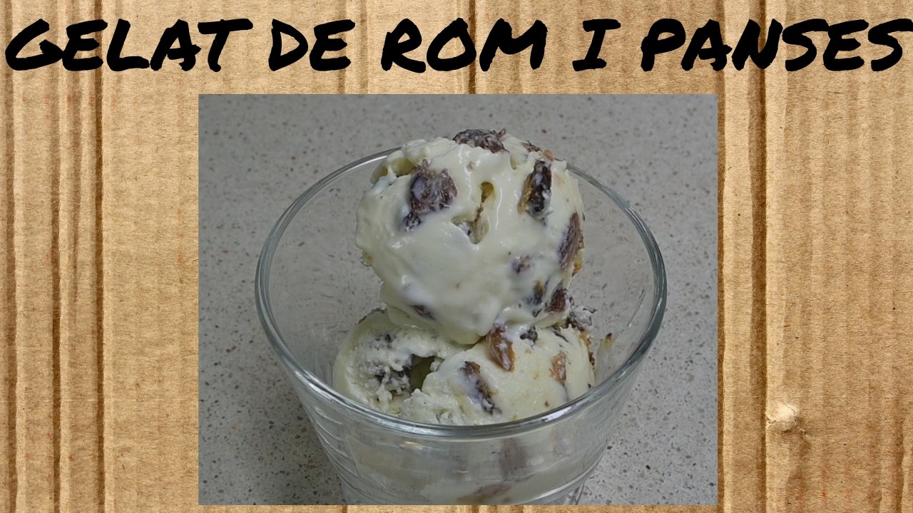 GELAT de ROM i PANSES - gelat CASOLÀ - recepta FÀCIL - dolços en CATALÀ de Dolça Terra