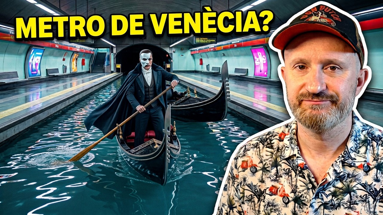 El fantasma de l'òpera en gòndola al metro de Barcelona! i visita al club de comèdia🛶 1188 #Unhome9 de JauTV
