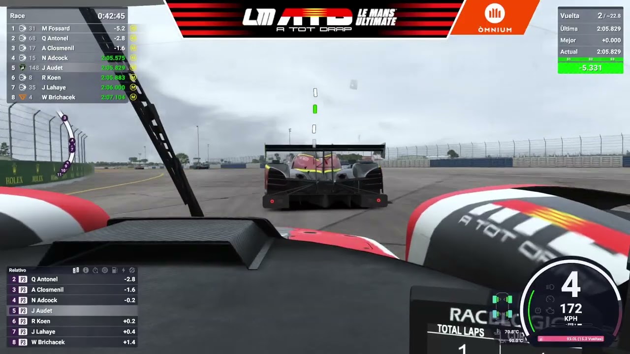 Campionat Lmp3 ATD - Ronda 3 @sebring | ATOTDRAP de A tot Drap Simulador