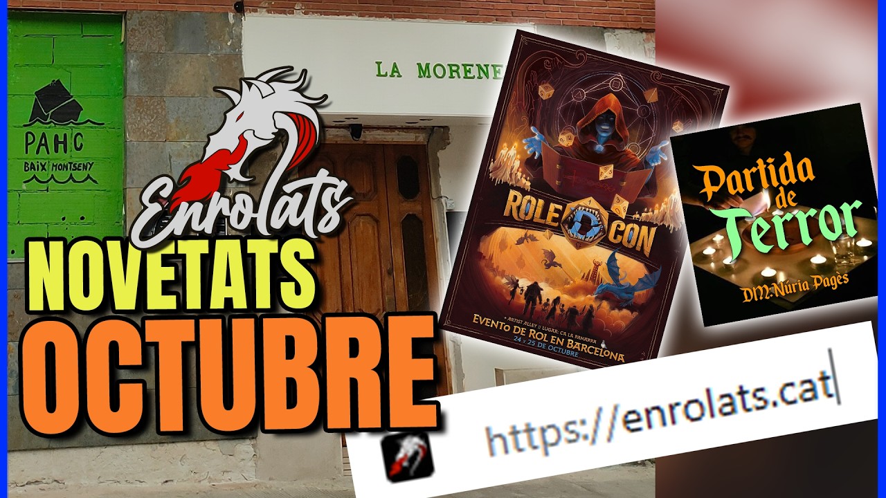 QUE PASSA A L'OCTUBRE? | La Moreneta resisteix! + NOVA WEB + Resultat sorteig + RoleDCon + 10Candles de Enrolats