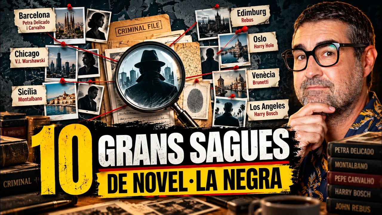 NOVEL·LA NEGRA: 10 SAGUES i DETECTIUS que has de conèixer de Jacint Casademont
