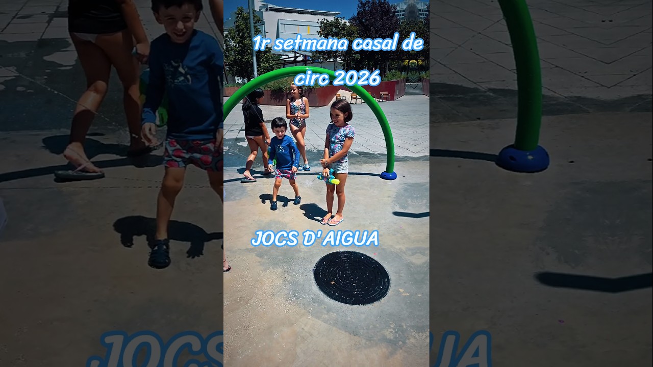 Jocs d'aigua a l'estiu. 1r setmana #casaldecirc #lacolombinabarcelona #casalestiu #lacolombinabcn de LA COLOMBINA BCN